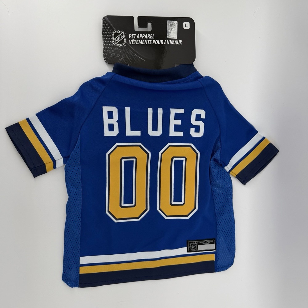 St. Louis Blues Size Large NHL Hockey Dog‎ Jersey BLU-4006-LG Canine Pet Apparel